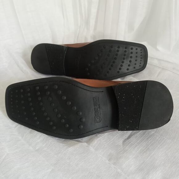 STACY ADAMS Leather Loafers Men Sz 11 M Comfort Insole Brown Slip On Dress Shoe - Picture 7 of 11